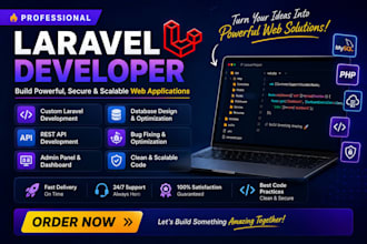 build full stack laravel web application with vue and PHP