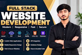 build full stack laravel web application with vue and PHP
