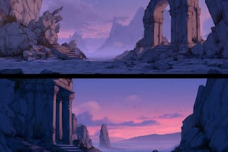 create environment concept art and illustration