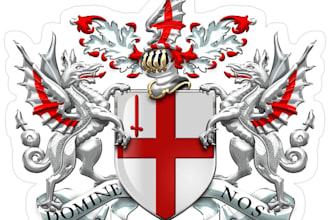 design a luxury family crest or heraldic logo