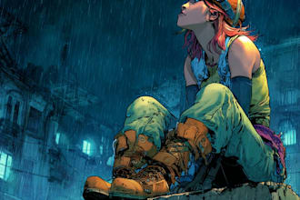 draw a comic book illustration with comic book illustrator