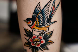 do an american traditional tattoo design