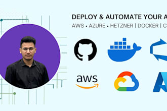 deploy apps on AWS, azure, hetzner with ci cd