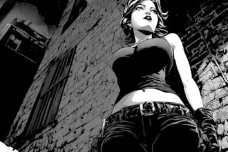 draw illustration, comic book, album cover, and fan art