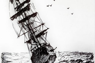 create unique handmade pen sketch art