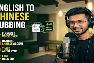 professionally dub your english video into chinese