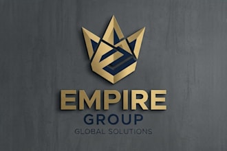 design a powerful and majestic empire logo