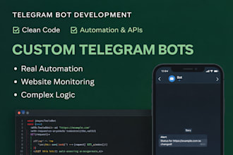 build a telegram bot to automate your business tasks