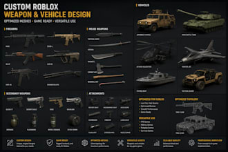 design roblox weapons and more roblox model roblox gun roblox sword modelling