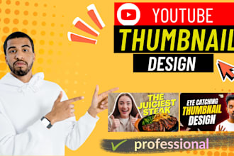 design eye catching youtube thumbnail fast