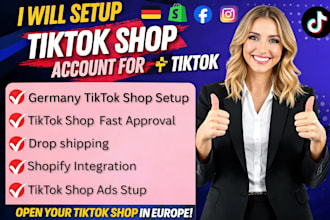 setup tiktok shop account for germany, france, italy and spain tiktok