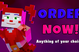 design professional 3d minecraft thumbnails and renders