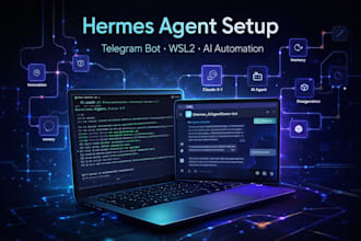 install,setup and fix hermes agent  zero telegram bot hermes agent windows wsl2