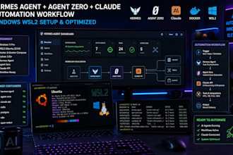 install,setup and fix hermes agent zero claude automation workflow windows wsl2