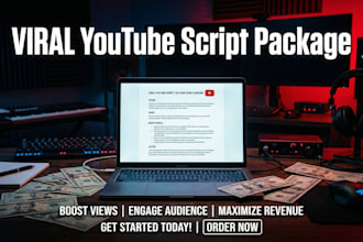 write viral faceless youtube automation video scripts for cash cow channel