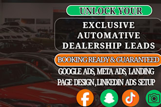 generate 2026 exclusive automative leads car dealership leads via facebook ads