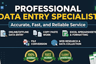do fastest data entry and copy paste work in 24 hours