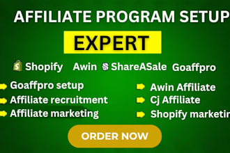build affiliate program with awin affiliate and cj tracking system
