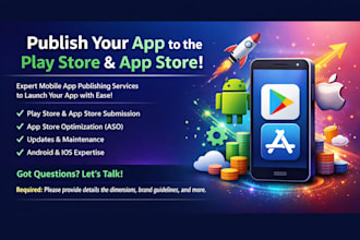 build and upload your ios and android app to app store and google play store
