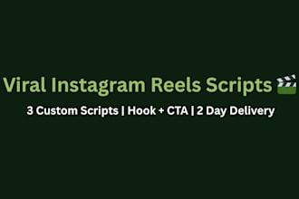 write viral instagram reels scripts for your brand