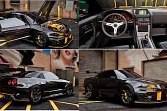 create optimized 3d car model fivem gta 5 vehicle gta v debadged game animation