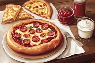 design food pop art of your food pop art