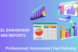 create excel dashboards and automate mis reports