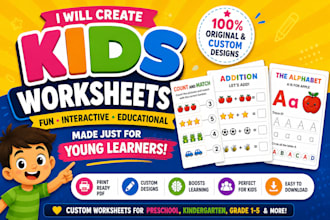 create engaging and printable kids worksheet for learning
