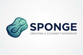 design a fun and creative sponge brand logo
