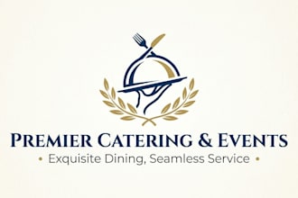 design a professional and appetizing catering logo