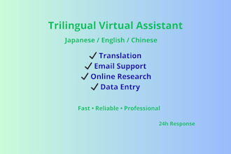 be your trilingual virtual assistant