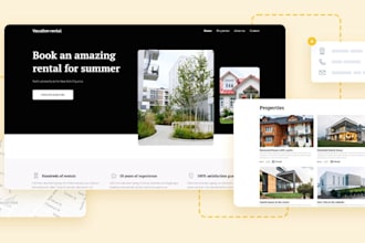 vacation rental website, holiday rental website, ownerrez guesty lodgify, houzez