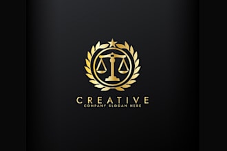 create awesome and gorgeous law logo design