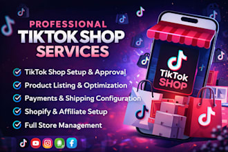 tiktok shop setup product listing and management