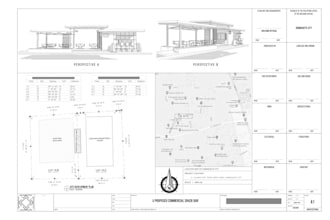 produce 2d architectural drawing