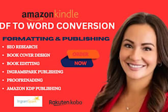 manually convert PDF to word with proper formatting