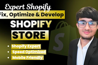 develop shopify website and shopify store