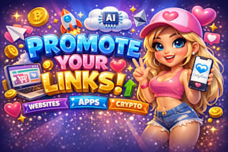 promote website business ai app saas product or crypto link onlyfans promotion