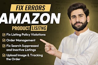 fix amazon account health, policy violations, listing reinstatement, suppressed