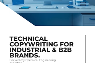 write technical b2b copy and product descriptions for industrial brands