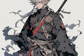 draw a character in manga style