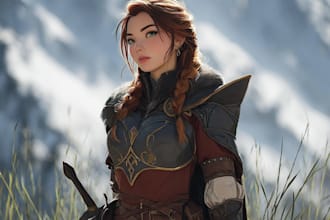 illustrate professional fantasy characters for your ttrpg and stories