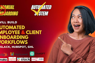 build automated onboarding workflows in slack, hubspot, ghl
