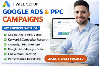 setup google ads campaign, adwords PPC and ads manager expert