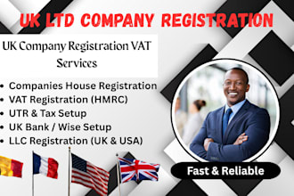 register UK company with office address, company formation, vat registration oss