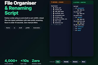 write a python script to automate your repetitive task
