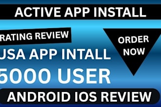 500 user app rating review,game ative app install,IOS app mobile app promotion