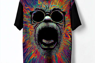 draw a custom funny meme t shirt design