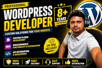 develop custom wordpress plugin and API integration