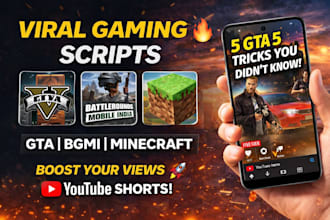 create viral youtube shorts scripts for gaming videos